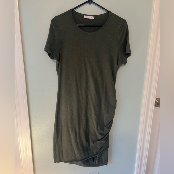 Wasabi + Mint Casual Olive Green T-Shirt Dress, size M - Picture 1 of 7